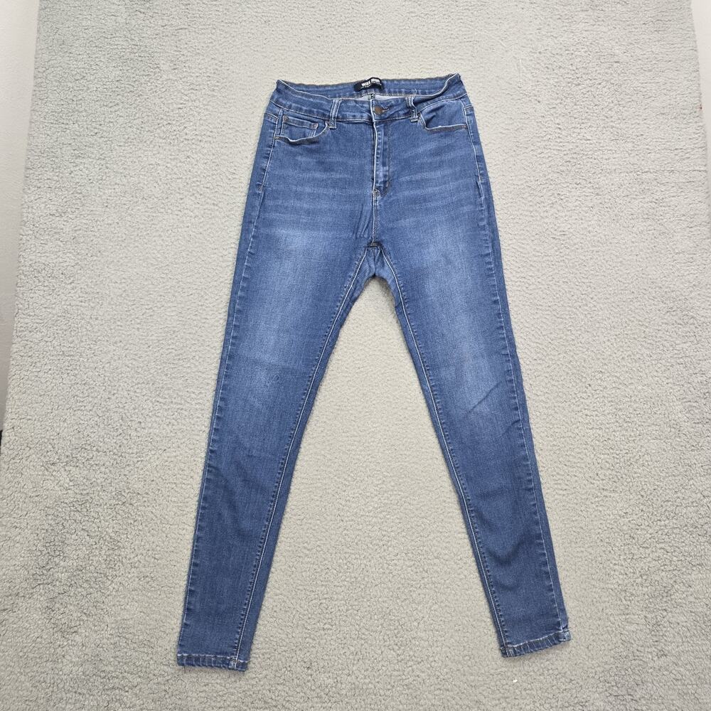 Wax Jeans Womens Juniors 13 29x29 Fit Skinny Denim Mid Rise Ankle Skinny Blue